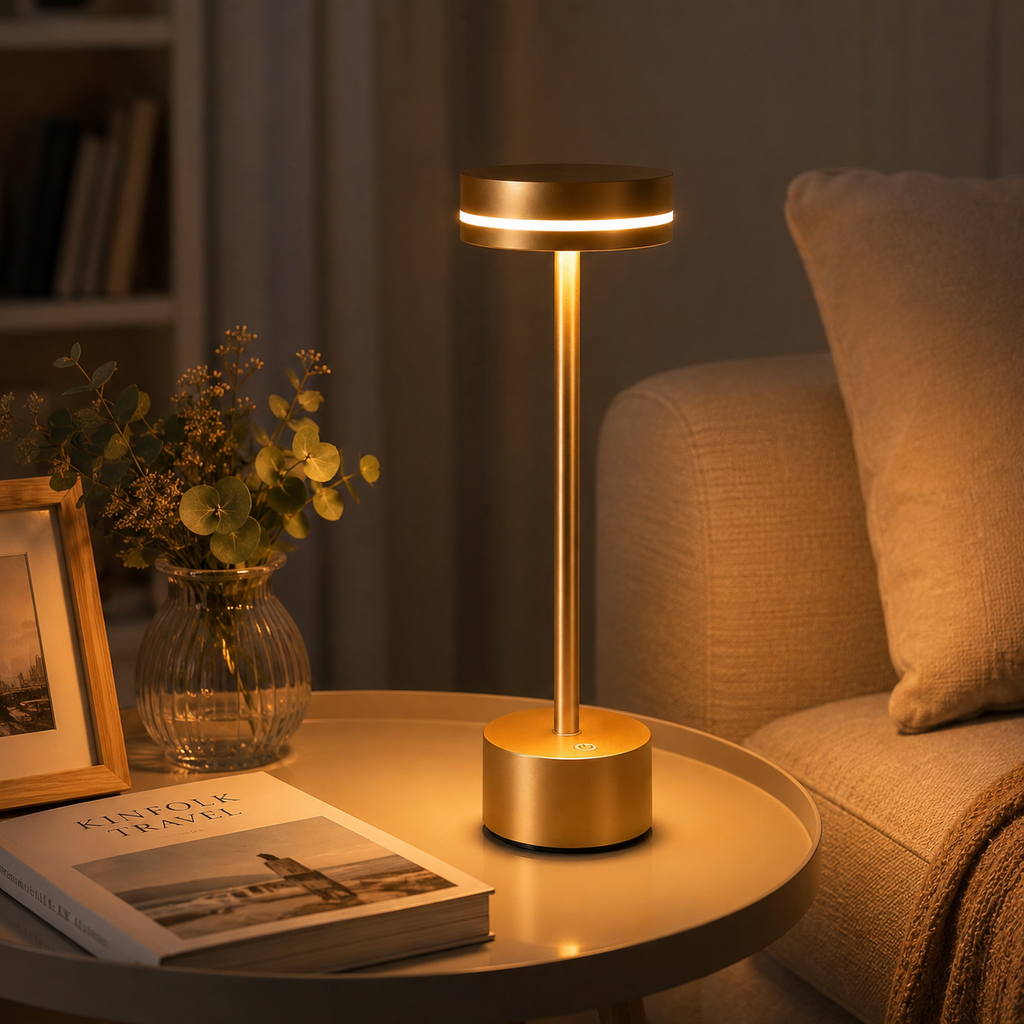 2-Pack Cordless LED Table Lamp – Touch Dimmable, Rechargeable