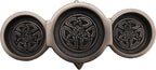 Mjolnir Triple Tealight Candle Holder Viking Decor