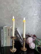 French Vintage Resin Candle Holders – Antique Bronze Look