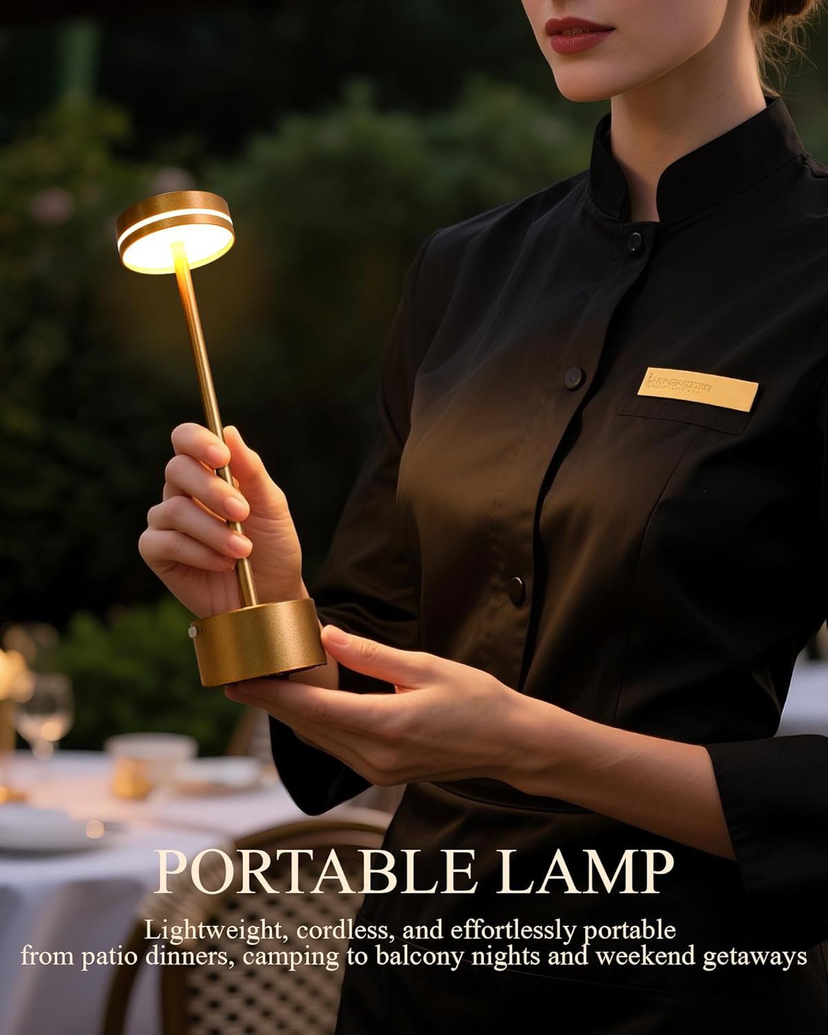2-Pack Cordless LED Table Lamp – Touch Dimmable, Rechargeable