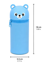 Cute Bear Silicone Pencil Case – Soft Large Capacity Organizer