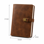 Vintage PU Leather Journal Notebook With Buckle Closure