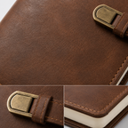 Vintage PU Leather Journal Notebook With Buckle Closure