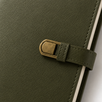 Dark Green PU Leather Journal With Buckle Closure