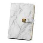 Marble Leather Journal Planner with Magnetic Strap