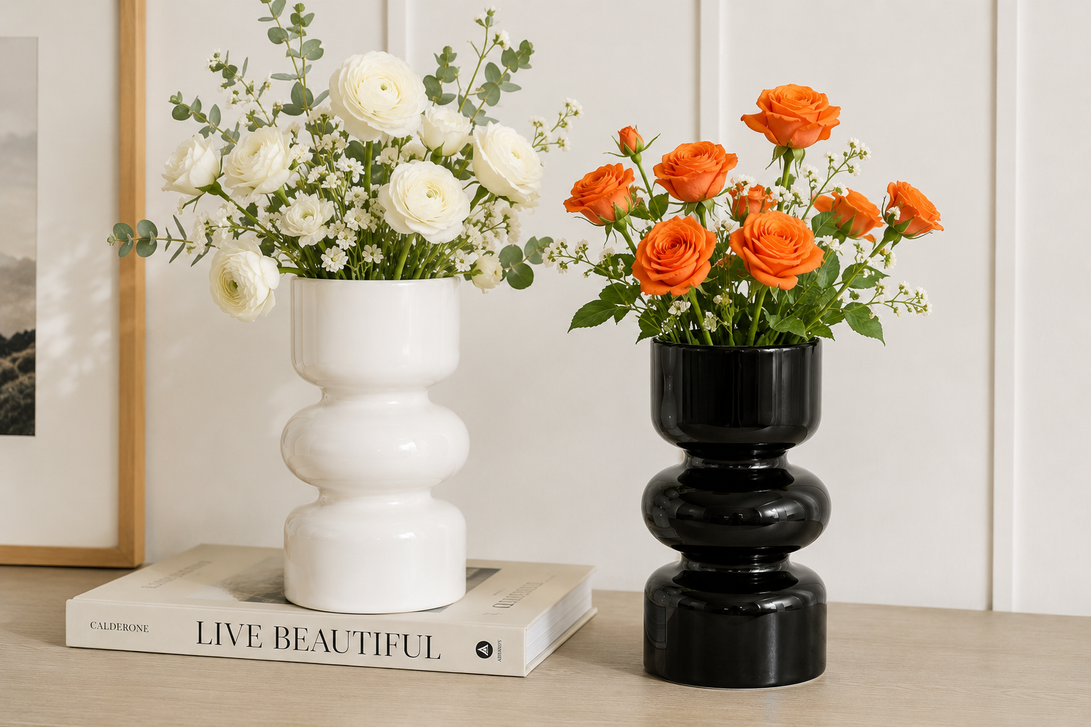 Modern Irregular Glass Flower Vase Centerpiece Decor