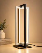Modern LED Table Lamp with Dimmable Dual-Frame Design