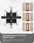 Modern LED Table Lamp with Dimmable Dual-Frame Design