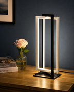 Modern LED Table Lamp with Dimmable Dual-Frame Design