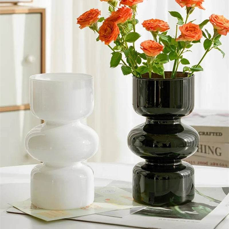 Modern Irregular Glass Flower Vase Centerpiece Decor