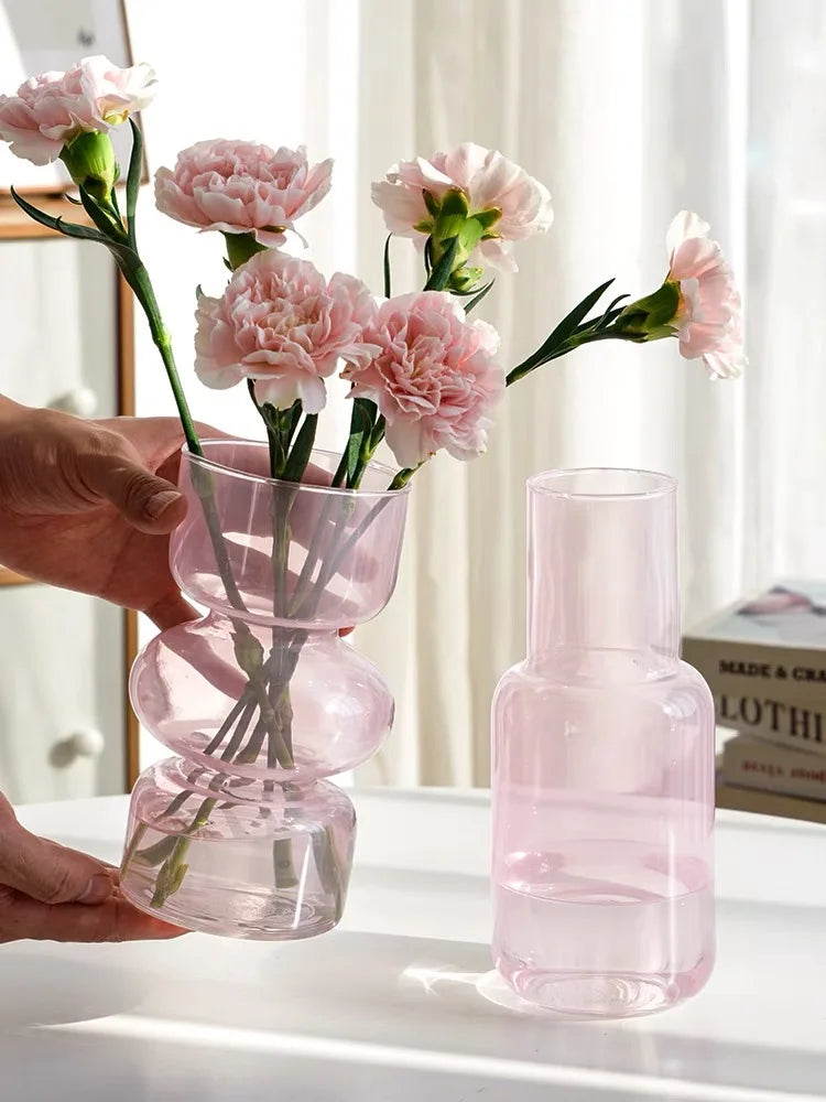 Modern Irregular Glass Flower Vase Centerpiece Decor