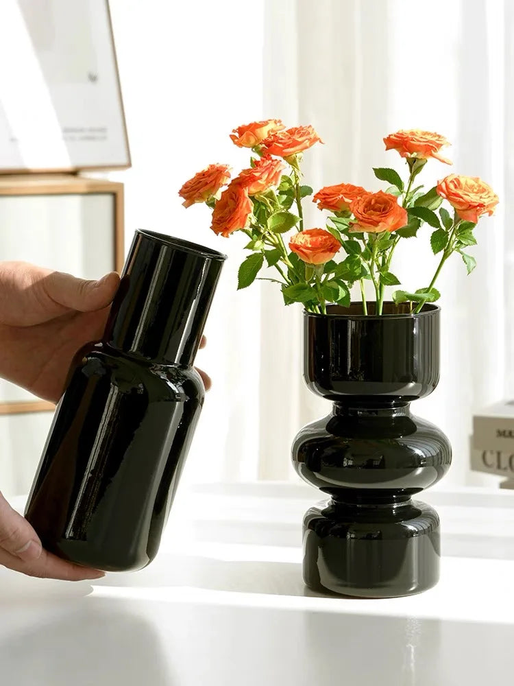 Modern Irregular Glass Flower Vase Centerpiece Decor