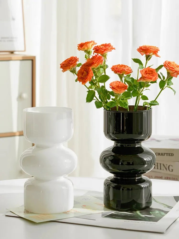 Modern Irregular Glass Flower Vase Centerpiece Decor